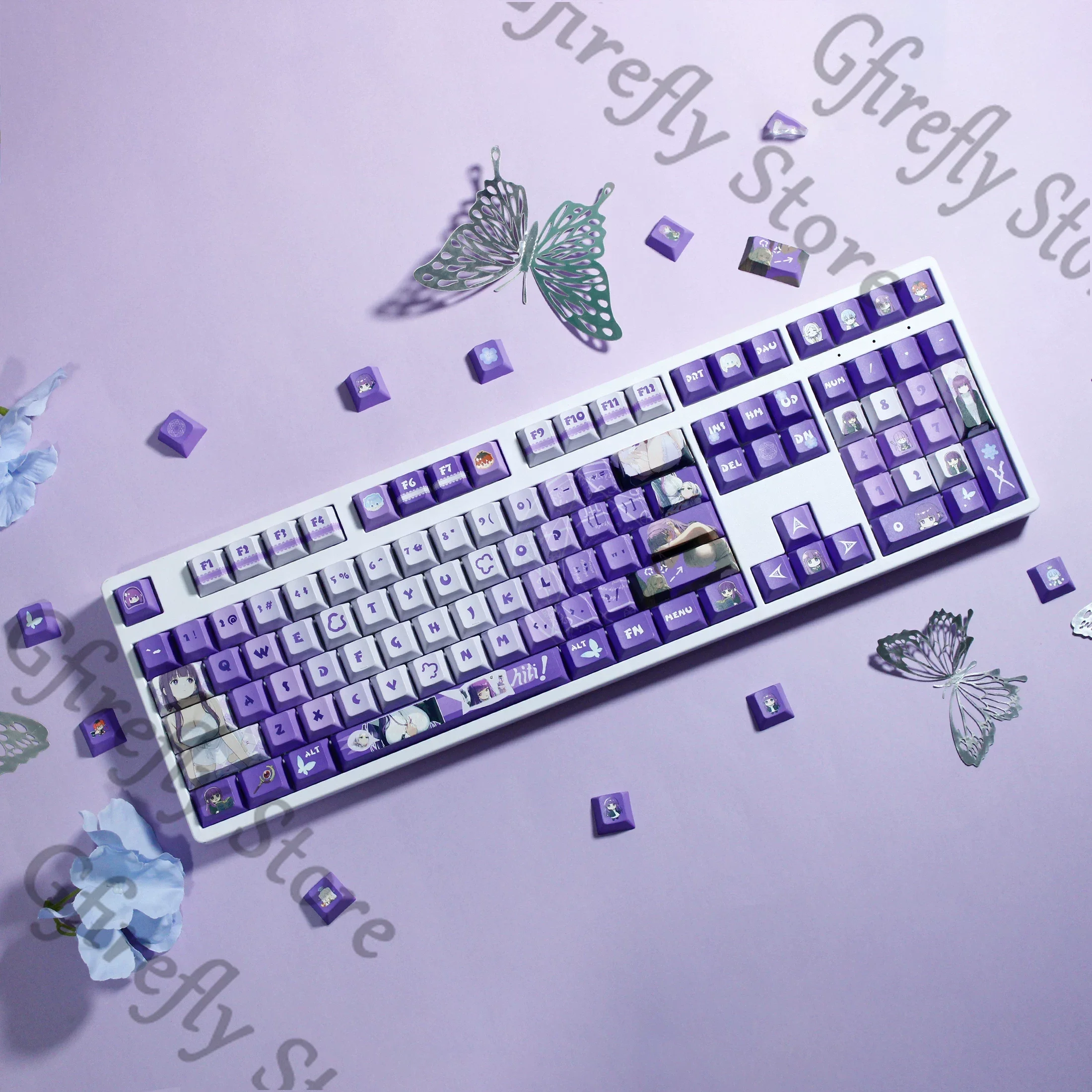 

Frieren: Beyond Journey's End Fern Аниме Кепка для клавиатуры Косплей Компьютерные украшения Kforce Колпачки для клавиш Высокое качество Подарки-талисманы