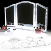 LED Makeup Vanity Mirror Light Strip Bathroom Bulb Dressing Table Wall Lamp Led Night Light For Room Cosmetic Mirrors Decorative