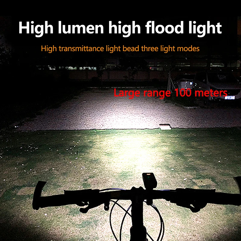 Bike Light Set Bicycle Headlight Taillight Rechargeable Front And Rear Set Bike Flashlight Cycling Lamp Bicycle Accessories