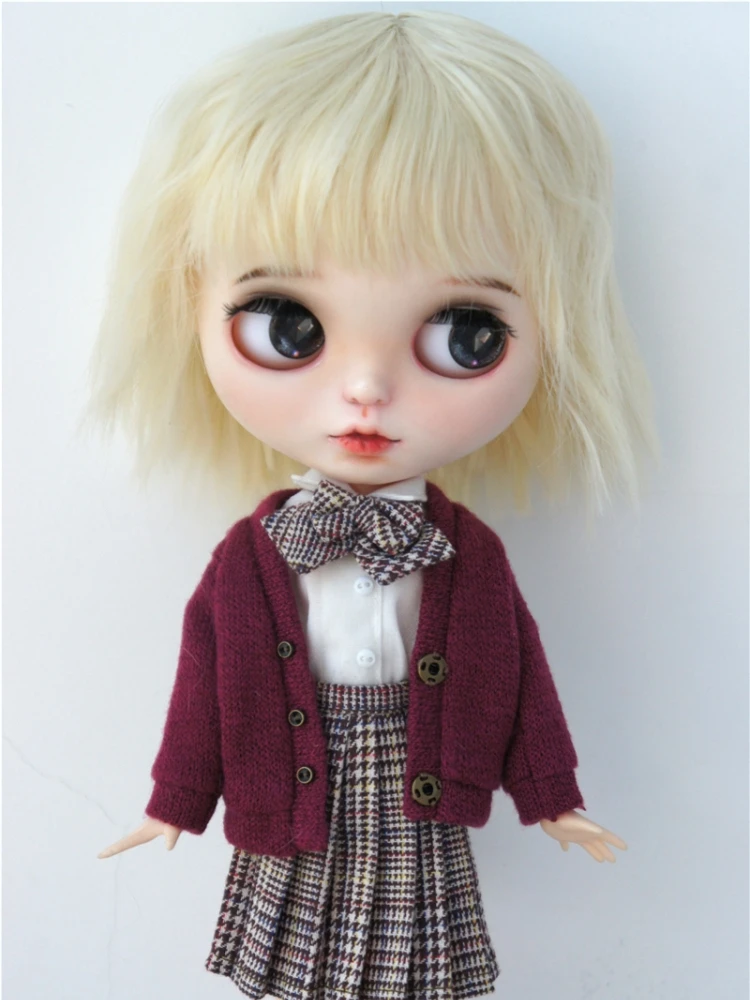 Blythes pullip วิกผมตุ๊กตา JD615H 10-11นิ้ว26-28ซม. สั้นสั้นสั้นดัดต้านทานความร้อน BJD