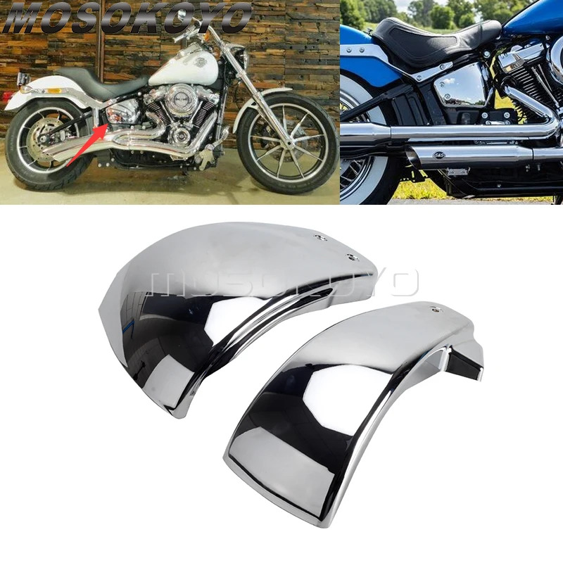 

ABS пластик, боковые крышки для аккумулятора мотоцикла, обтекатель для Harley Softail M8 Slim FLSL Standard FXST Low Rider, защитная крышка для аккумулятора