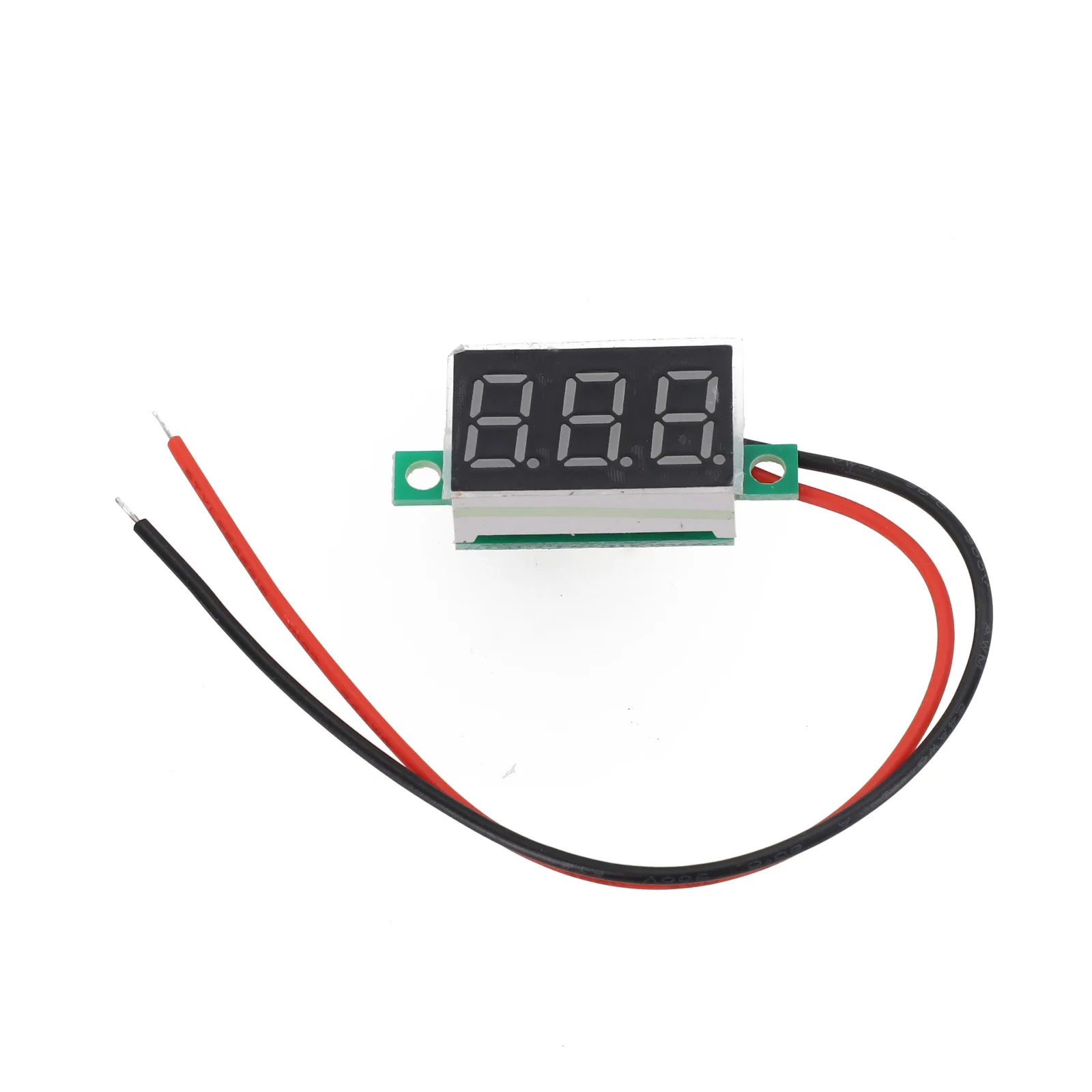 1pc LED Voltage Table 0.36 Inch 2-Line DC Voltage Table Red Blue Green DC4.5-30V Voltmeter Three -bit LED Digital Tube Tool