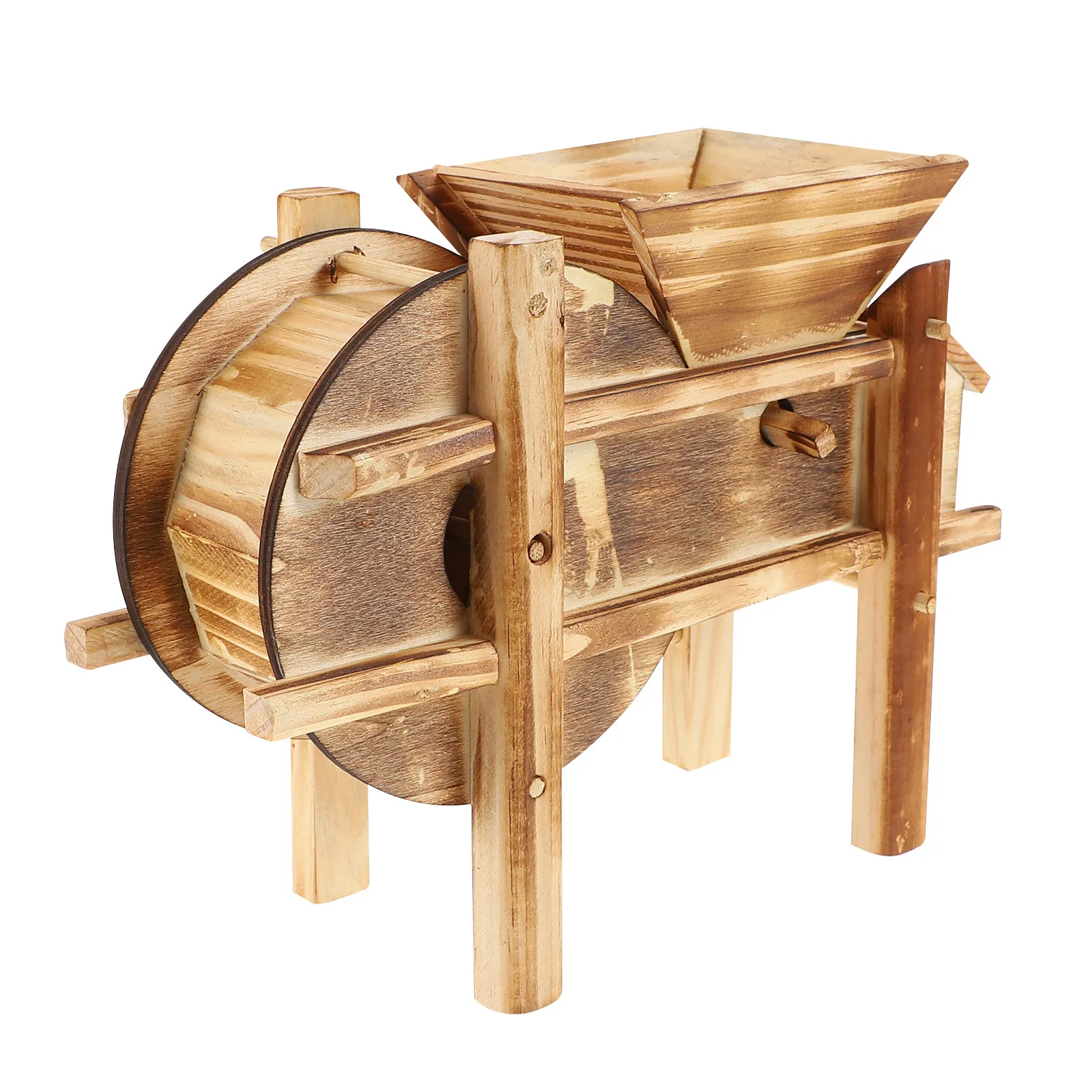 

1Pcs Ancient Winnower Wooden Decor Retro Wood Crafts Ornament Desktop Decoration Home Office Elegant Vintage Wooden Winnower