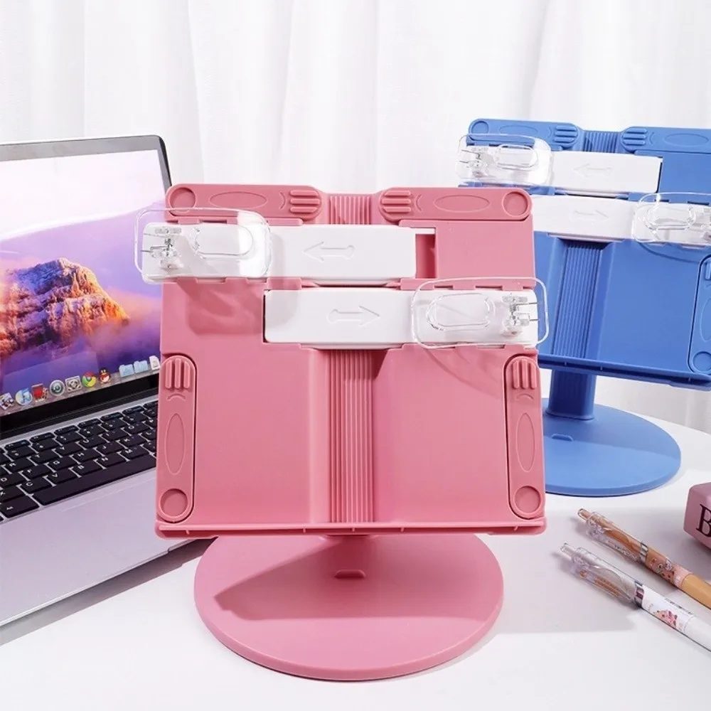 

Регулируемая по высоте подъемная книжная полка для чтения, многофункциональная нескользящая основа, держатель для планшетов, книг, складной с зажимом для страниц