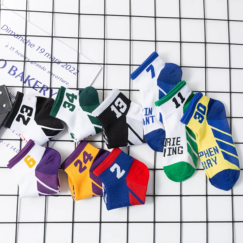 Basketball socks,men's short tube pure cotton ball socks,tidal socks,low cut men's boat socks,sweat absorbing