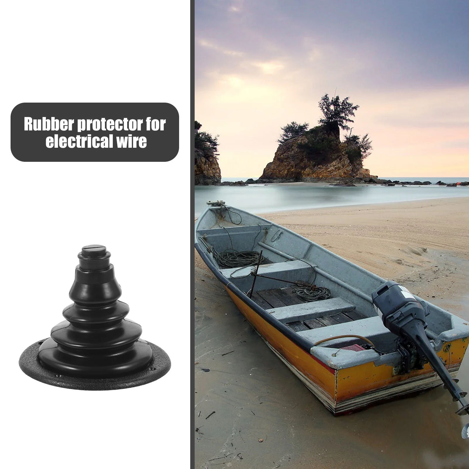غطاء حماية مطاطي لكابل القارب، غطاء متين مضاد للغضب لتزوير المحرك، تنظيم الأسلاك البحرية