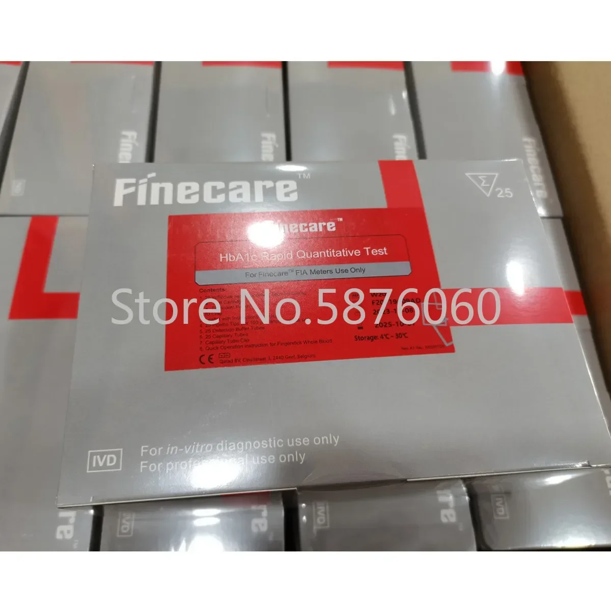 جديد Wondfo Finecare النسخة الإنجليزية HBA1C 25 قطعة لكل صندوق #3