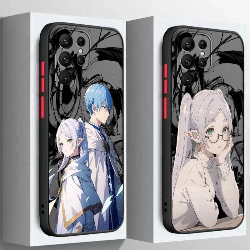 

Frieren Beyond Journey Frosted Translucent For Samsung Galaxy S24 S23 S22 S21 S20 FE S10 S9 S8 Plus Ultra Pro 5G Matte