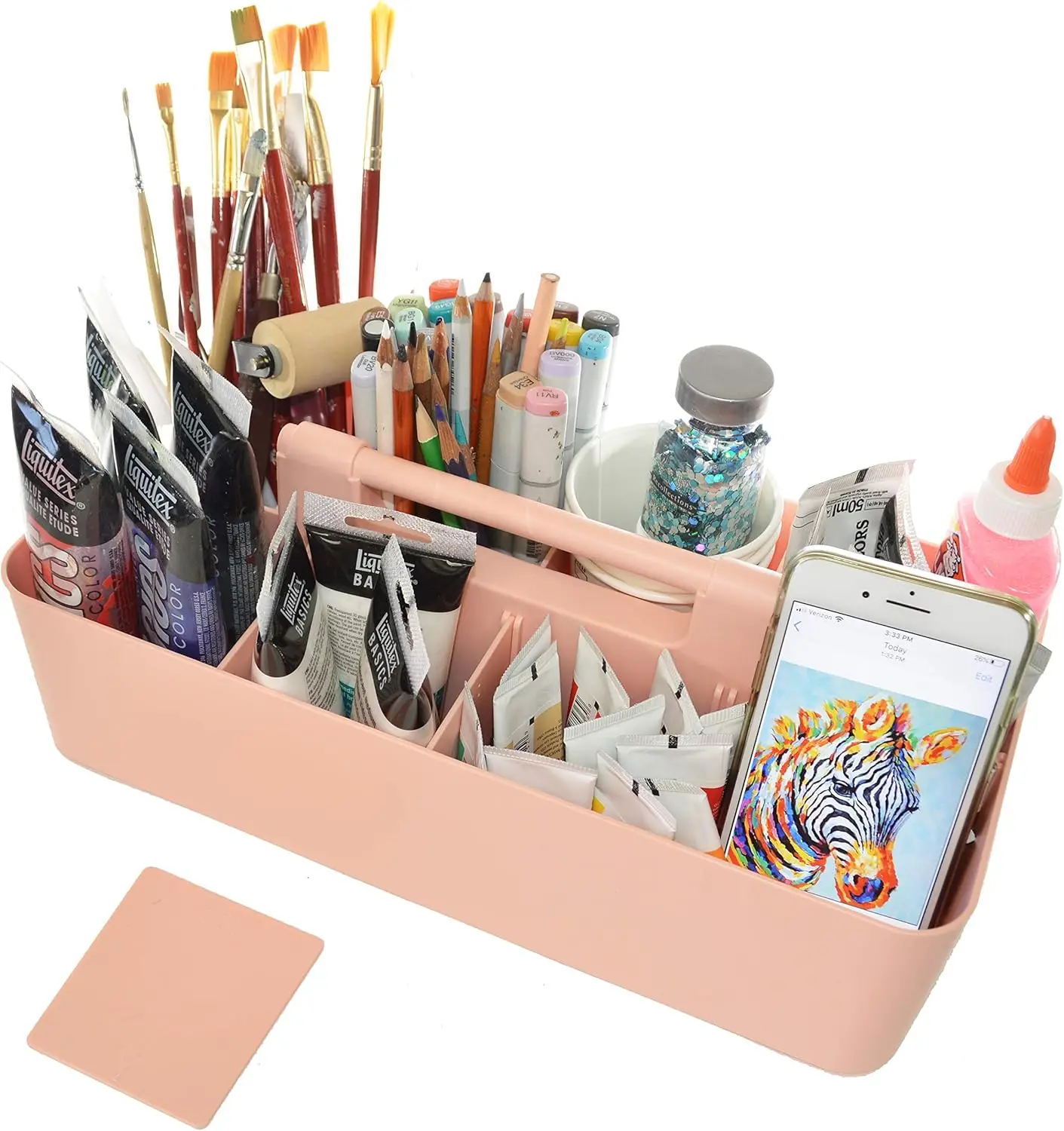 

Enjoy Office Desk Storage Organizer 8 compartments Box DIY Box Remote Cosmetic Holder Pen Pencil Stationery Basket -Made In USA