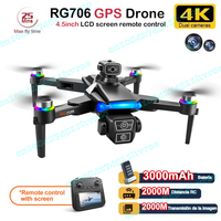 RG706 GPS Drone Professional 4K Camera Four-Axis Aerial Photography with Screen Remote Control 5G WIFI FPV Dron RC Quadcopter