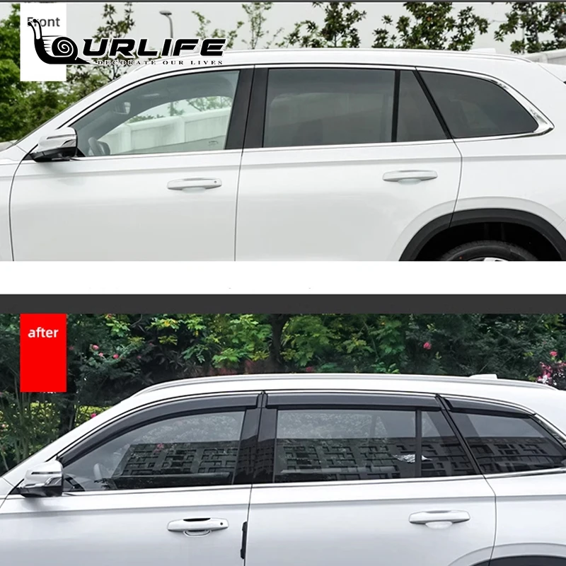 For Grand Koleos  Geely Monjaro KX11 2024 2025 Window Trim Accessories Weathershields Wind Rain Guard Shades Awnings Deflector