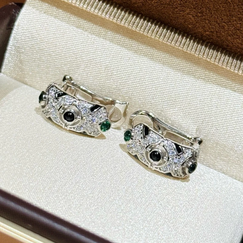 

Premium S925 Sterling Silver Diamond Gemstone Luxury Earrings Woman Top Quality Fine Glamorous Jewelry