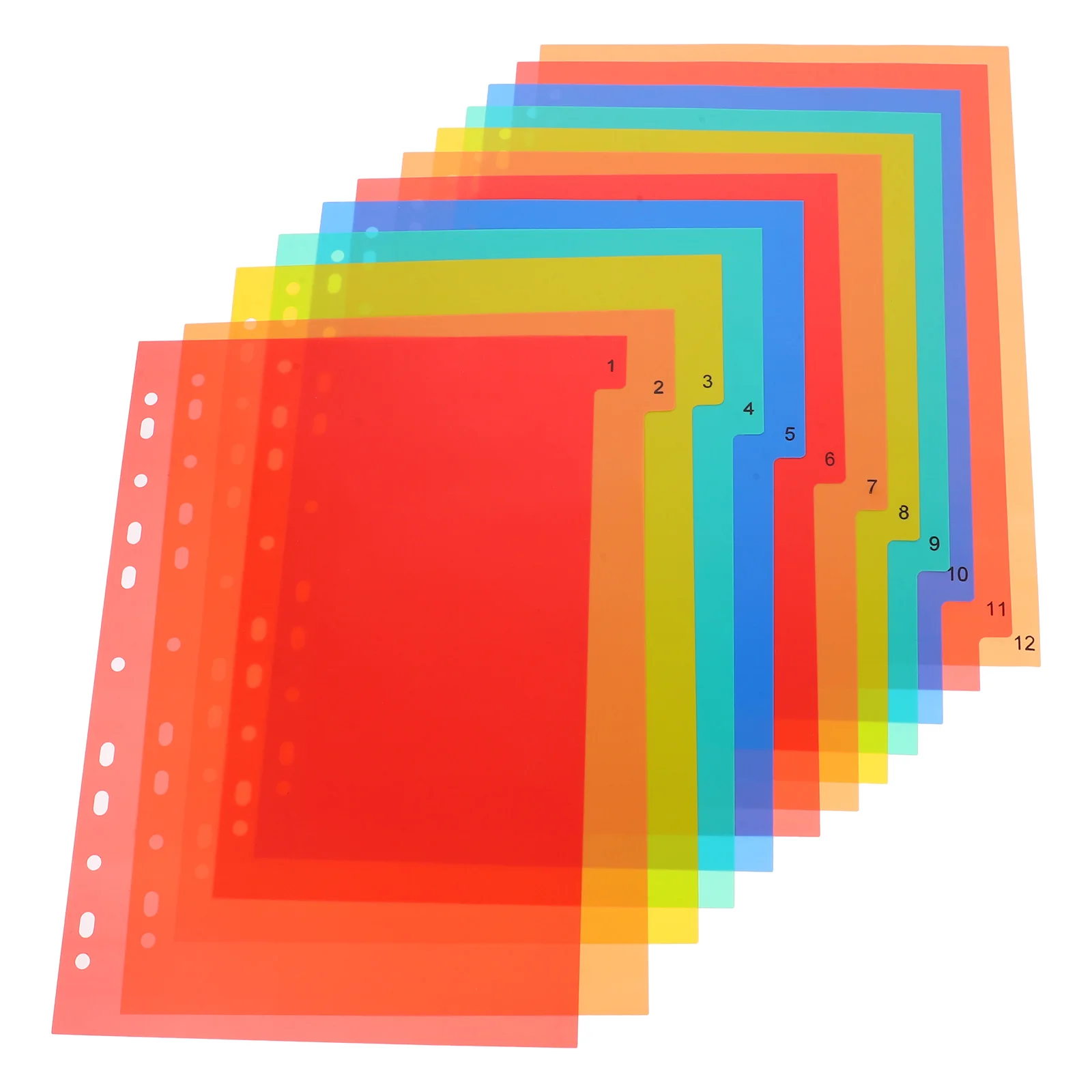 Index Page Divider Board Binder Separators Accessories A4 Notebook Category Ruler Pp Dividers Tab Office