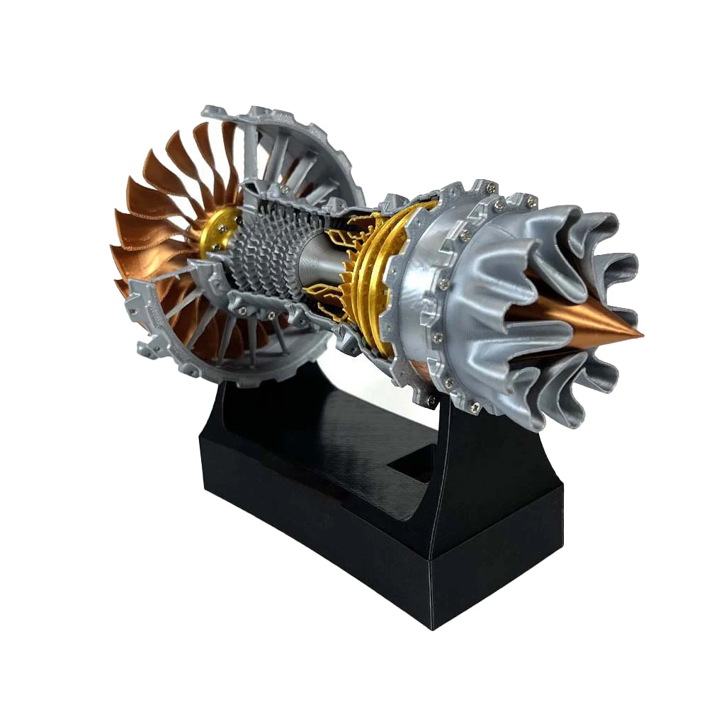 A380 Engine Replica 3D Printed Aircraft Engine Aviation Display Impressive Present Meticulously Crafted Passion For Flight