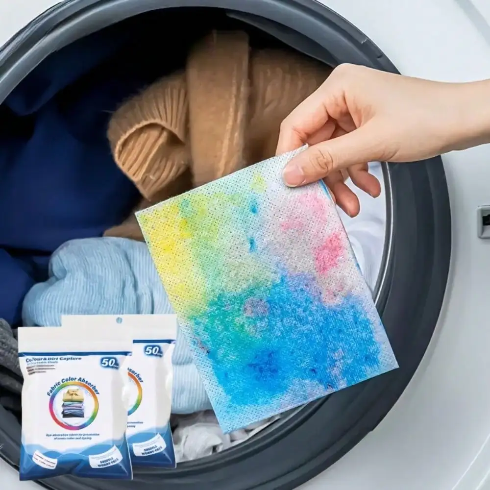 Anti Discoloration Color Absorbing Laundry Sheets HighLock Color For Mixed Deep Light Clothes Fits All Washing Machines Home Use