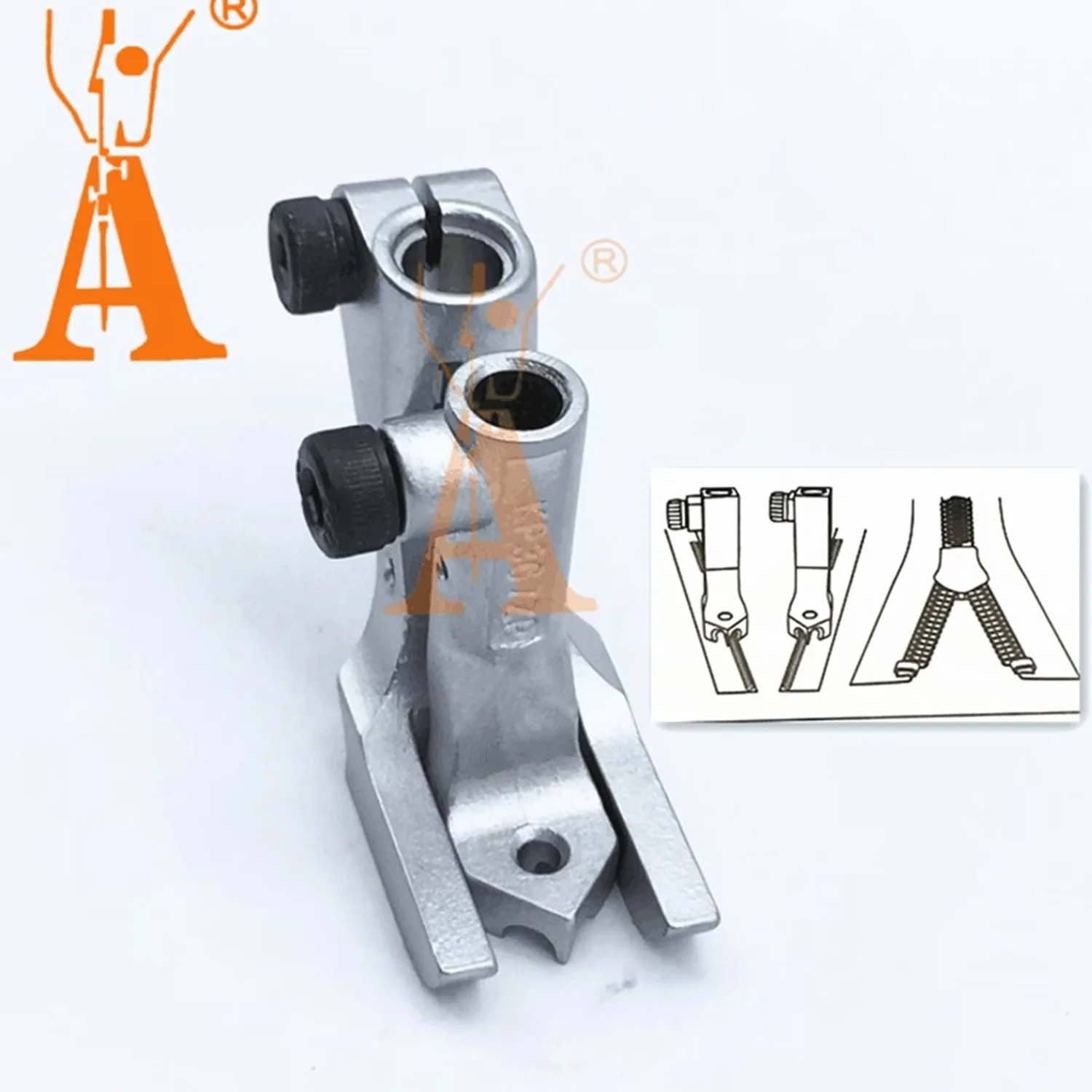 

KP367ZP Industrial Sewing Machine Presser Foot Zipper Feet for JUKI LU-2210 2810A DURKOPP ADLER 367 467 767 Steel Material