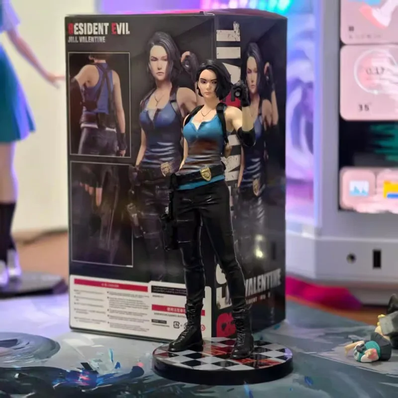 New Jill Valentine Figure Leon·S·Kennedy Figures Anime Figurine Model Collection Statue Desk Decoration Toys Doll Birthday Gifts