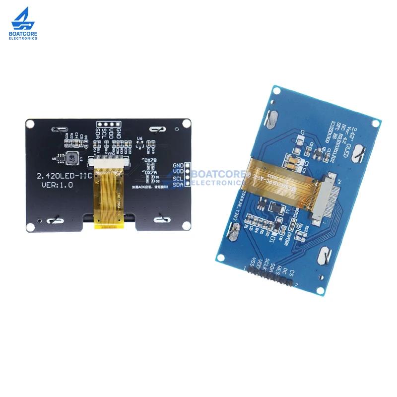 1PCS 2.42 inch 128x64 OLED Display Module SSD1309 HD Screen 7 Pin SPI IIC I2C Serial Interface for Arduino UNO R3