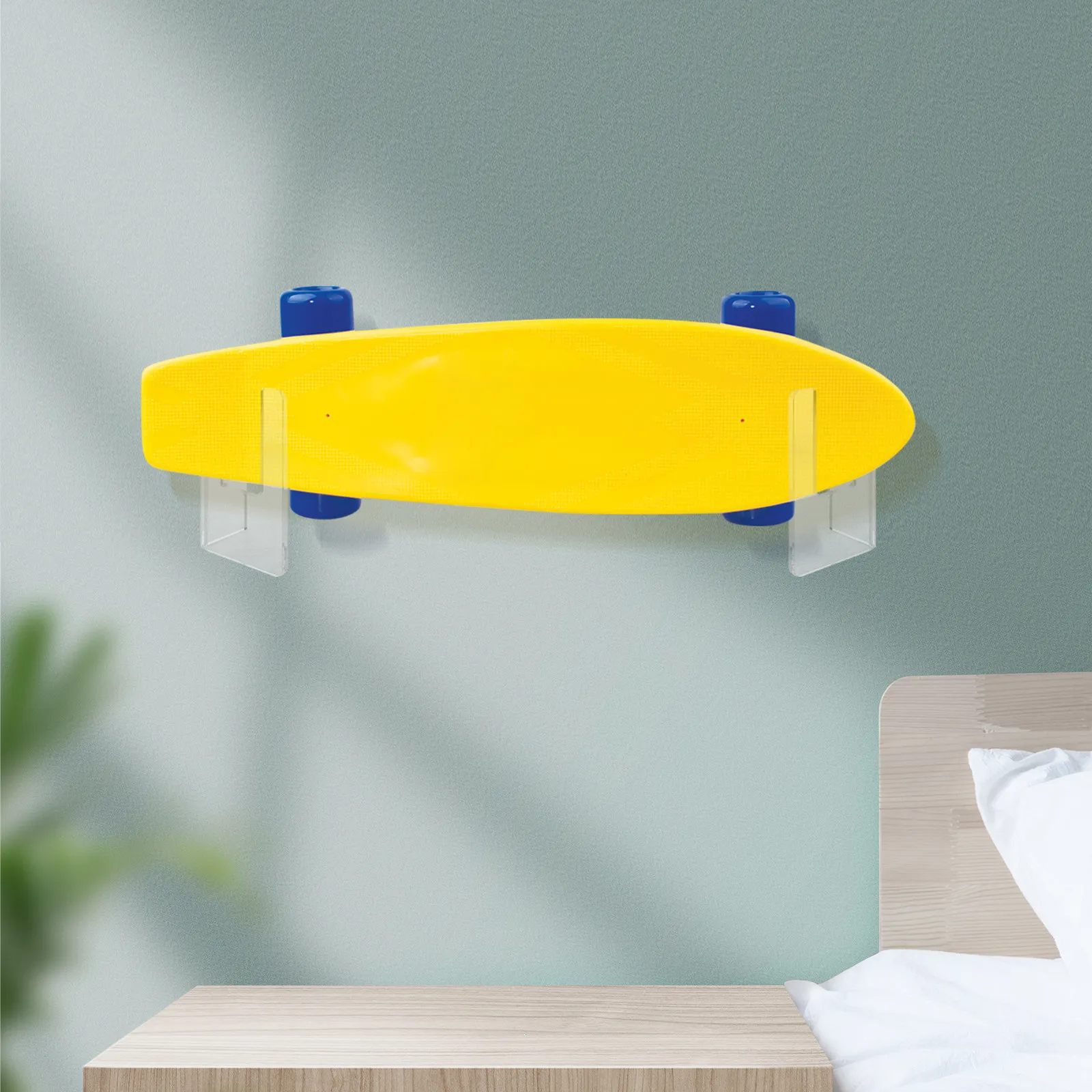 Skateboard Horizontal Hanger Shelf Brackets for Wall Mount Acrylic Skateboards Hangers