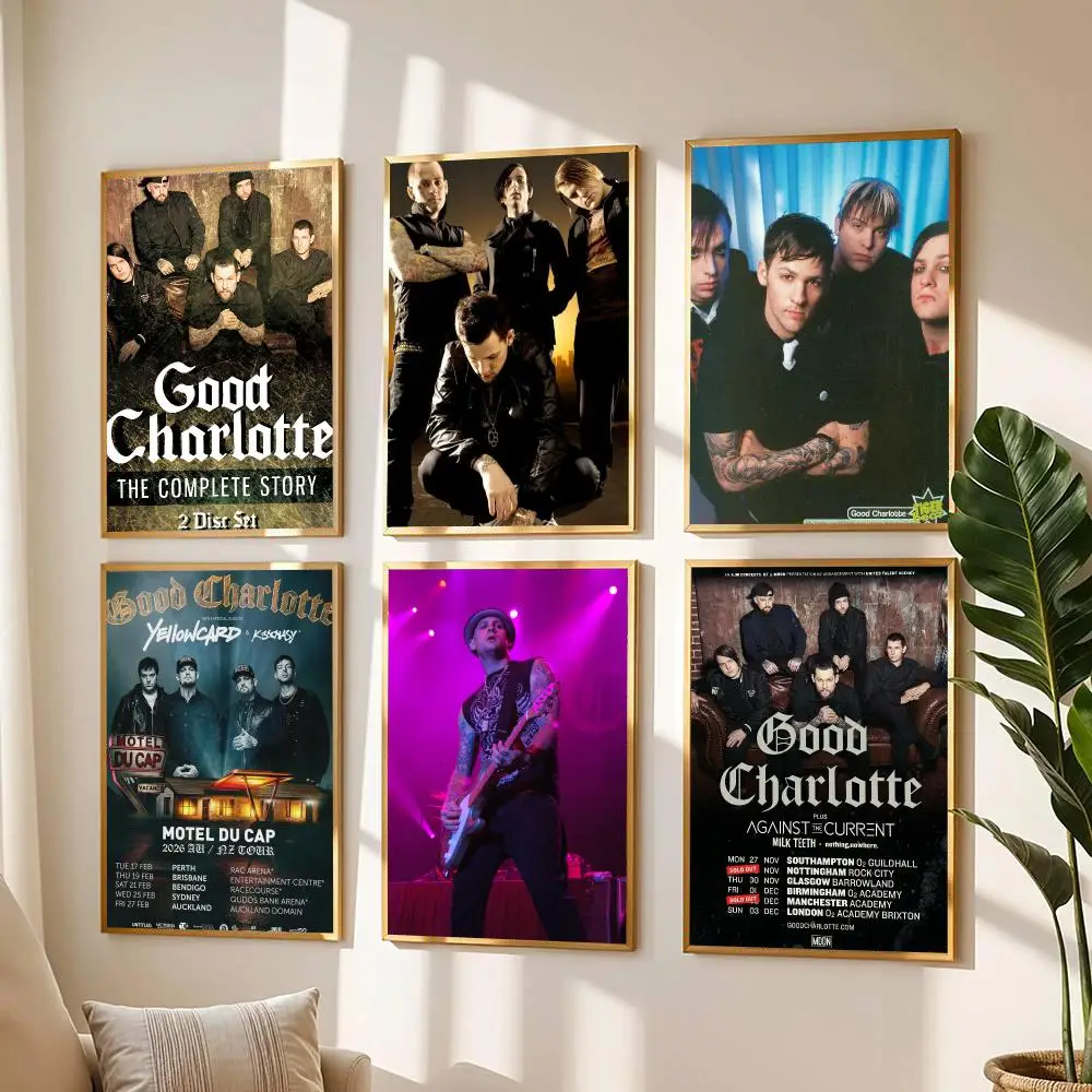 band G-Good Charlotte-E Painting Calligraphy Boho Botanical Decor for Living Room  Elegant Home Style