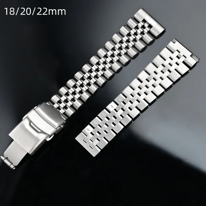 

Ремешок из нержавеющей стали 18 мм, 20 мм, 22 мм для Seiko Tissot Longines, ремешок для часов для Samsung Huawei, аксессуары для браслета, браслет