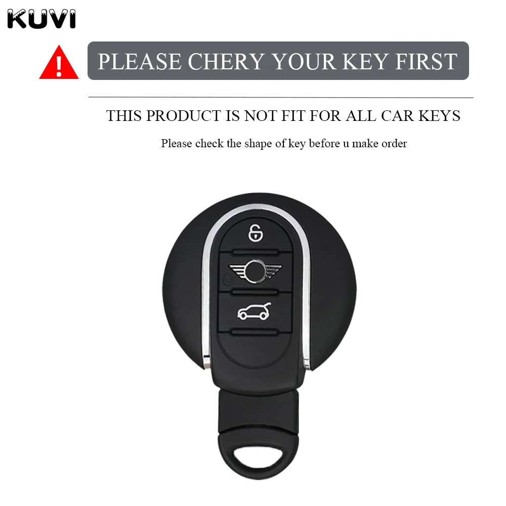 Metal Leather Car Key Case Cover Shell Fob For BMW Mini COOPERS ONE JCW F56 F55 F54 F57 F60 R55 R56 R57 R58 R59 R60 S Roadster