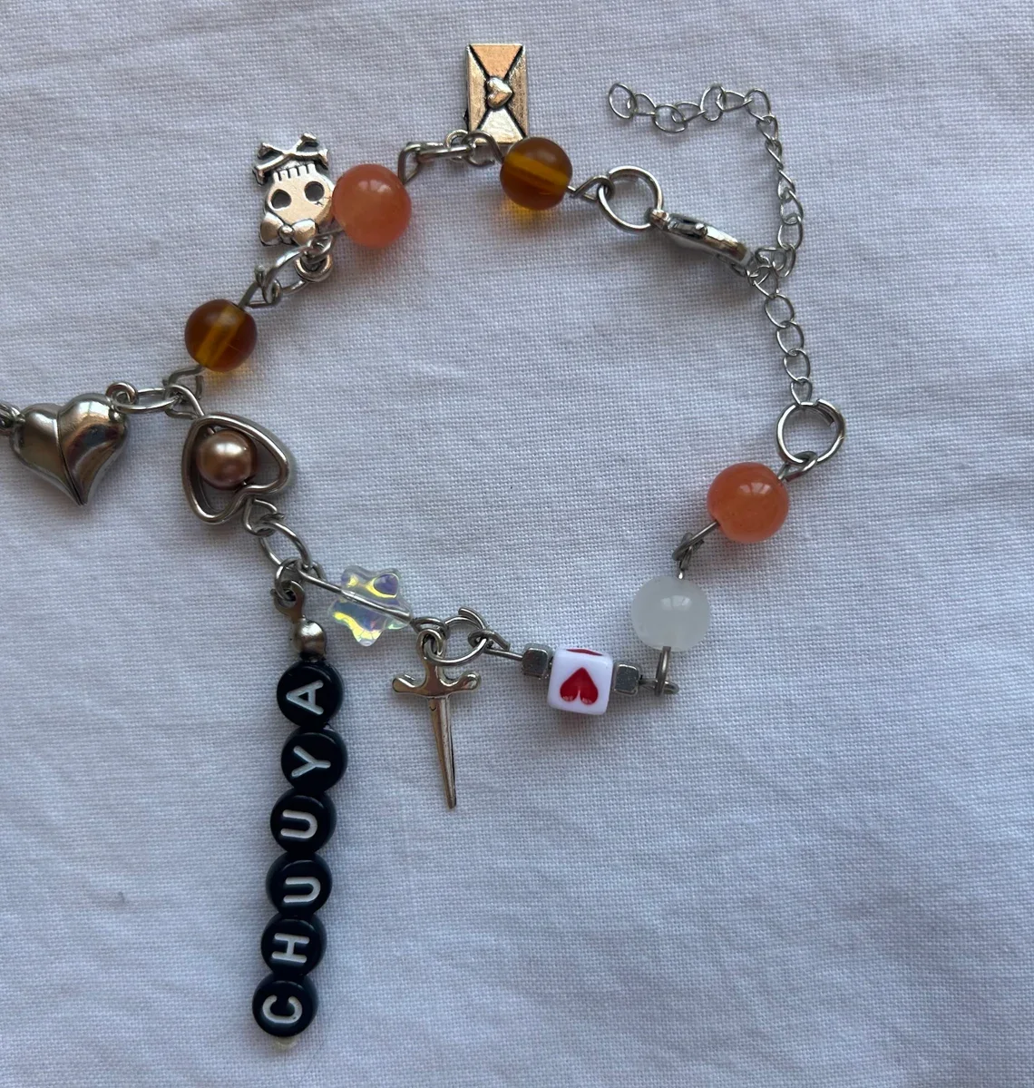 Dazai and Chuuya inspired couple bracelet,dazai and chuuya| anime manga jewelry, matching bracelets, BSD, Bungou Stray Dogs jewe