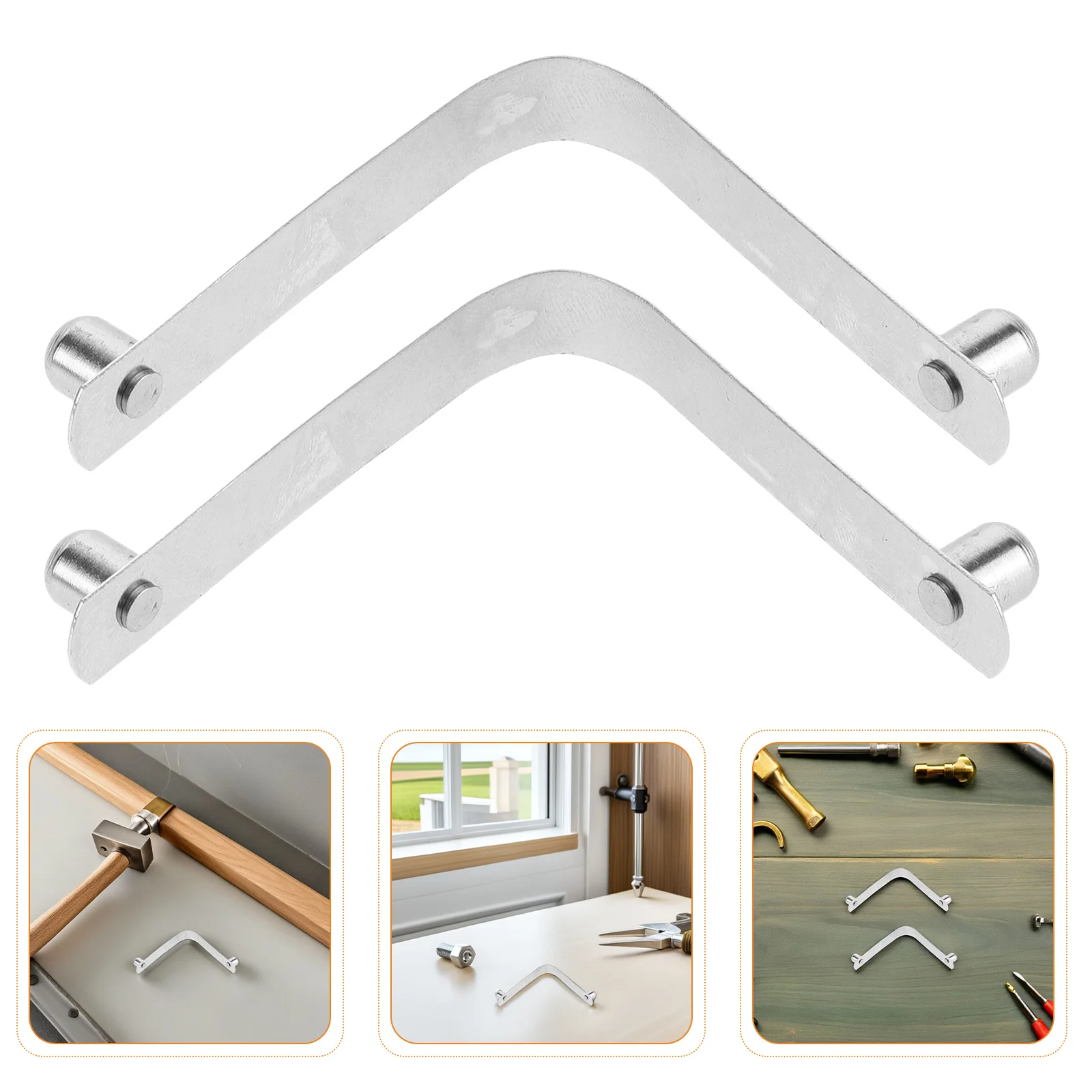 

8Pcs Pool Handle Clips Stainless Steel V-Shaped Clip Replacement for Pool Pole Tools Efficient Maintenance Accessories