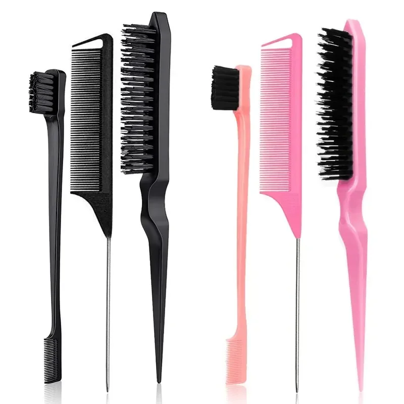 

Hair Styling Comb Set Special Pointy Tail Beating Double Headed Brush Eyebrow Long Barber Makeup Updo Children Hair Salon Tools