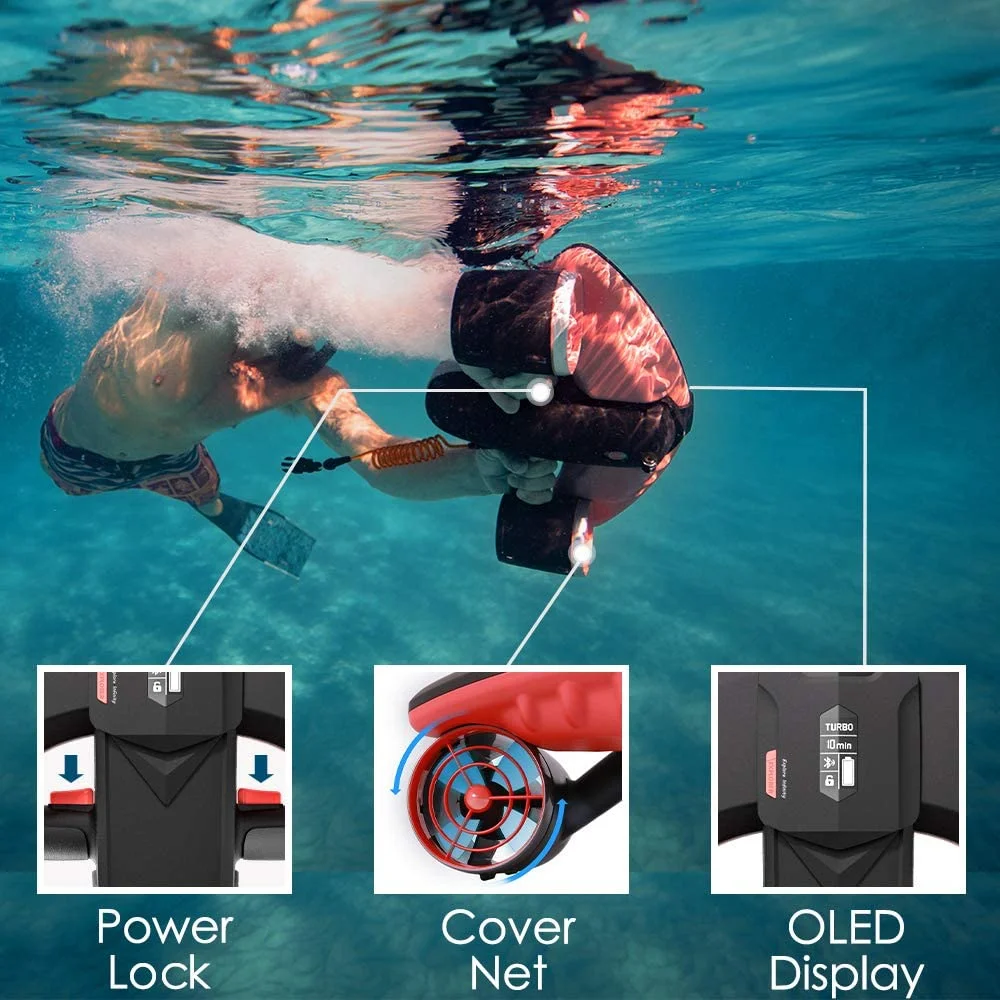 Sublue Navbow-patinete submarino, equipo de buceo, hélice subacuática para snorkel, 75 minutos, Motor Dual de 4,47 mph, 40M