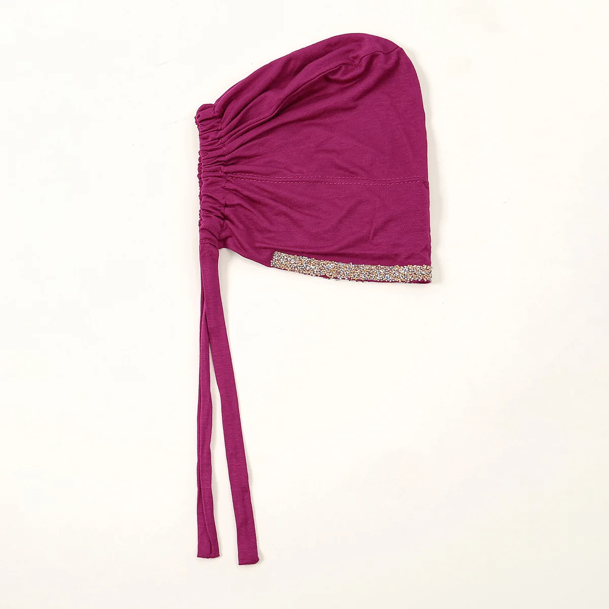 

Jersey Underscarf Muslim Inner Hijab Hat Rhinestone Headscarf Beanies Bonnet Undercap Islam Head Wrap Hair Loss Turbante Mujer