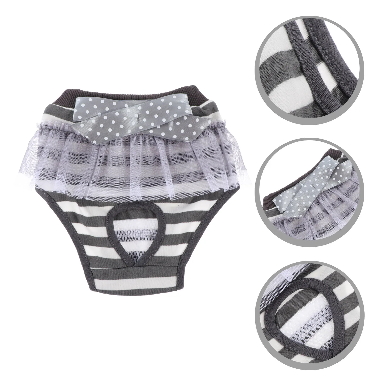 

Dog Diaper Cotton Comfortable Breathable Female Dog Period Pants Protective Puppy Accessory Household Doggy Diaper