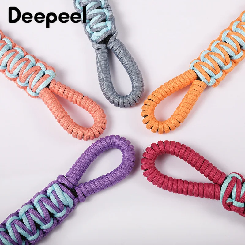 Deepeel 60cm Colorful Handmade Braided Bag Strap Purse Handbag Woven Straps Single Shoulder Underarm Bags Hardware Accessories