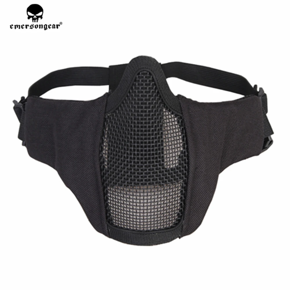 Emersongear Tactical Mesh Mask PDW Half-Face Modular Face Protective Gear Milsim Outdoor Hunting Combat Trekking Hiking BD6644