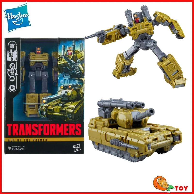 Jouets Transformers Hasbro Age Of The Primes Brawl, modèle de collection de robots, figurines d'action, jouets, cadeaux, loisirs, en stock
