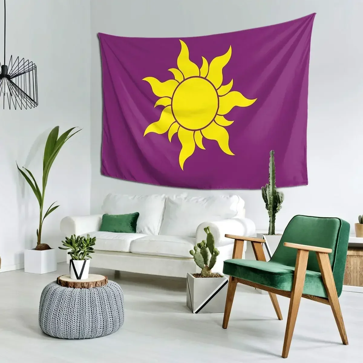 Rapunzel Sun Tapestry Funny Wall Hanging Aesthetic Home Decoration Tapestries Living Room Bedroom Dorm Room