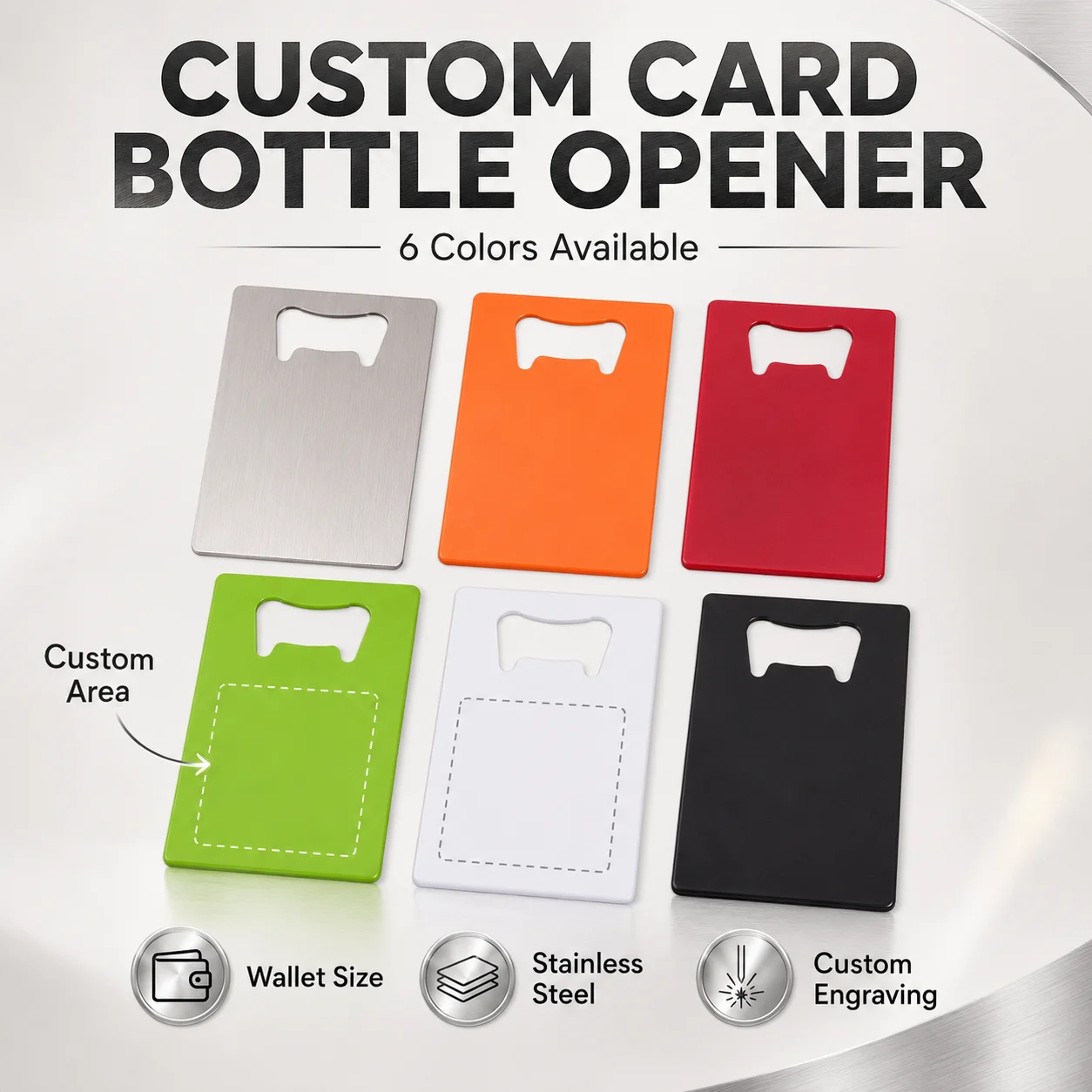 Credit Card Custom Text Beer Bottle Opener Personalized Name Opener Tool Laser Engraving Portable Customized Text Beer Opener