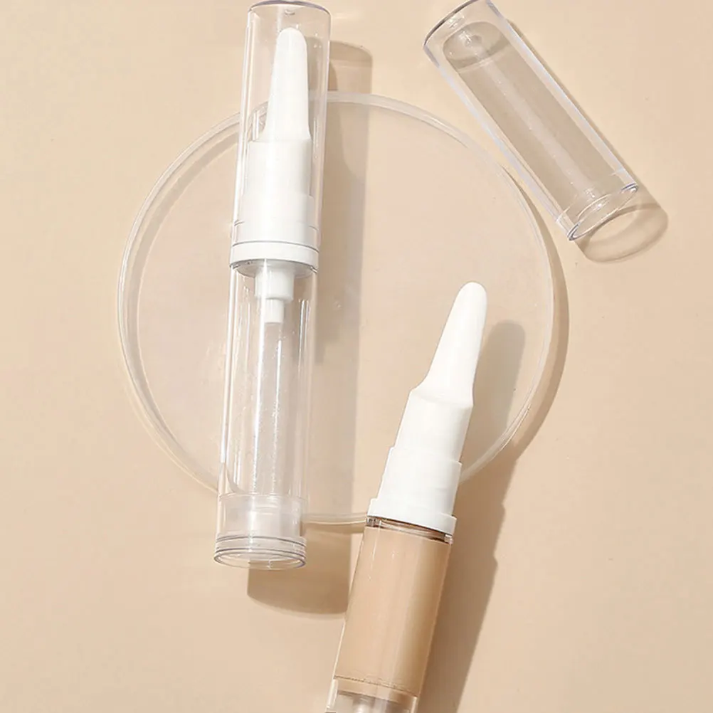6 個のコンパクトトラベルファンデーションボトル漏れ防止ポンプディスペンサーローションクリーム血清詰め替え可能なスキンケア容器用