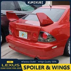 For Lexus Altezza IS200 IS300 1998--2005 Rear Spoiler Wing High Quality ABS plastic Rear Trunk Lip wing Spoiler Car Accessories