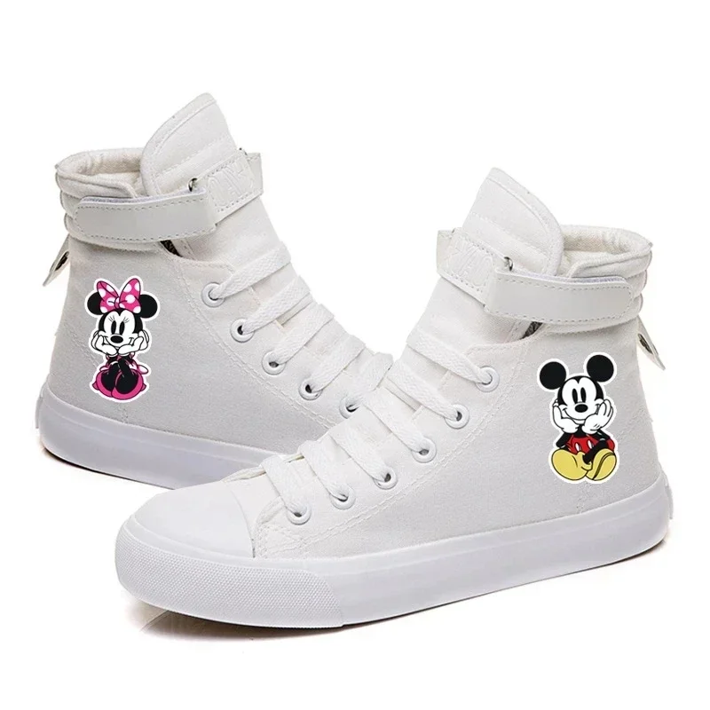 Disney Big Children Cartoon Minnie Mickey Mouse Soft Sole Casual Shoes Adult Men\'s Women\'s Sports Shoes Student Running Shoes