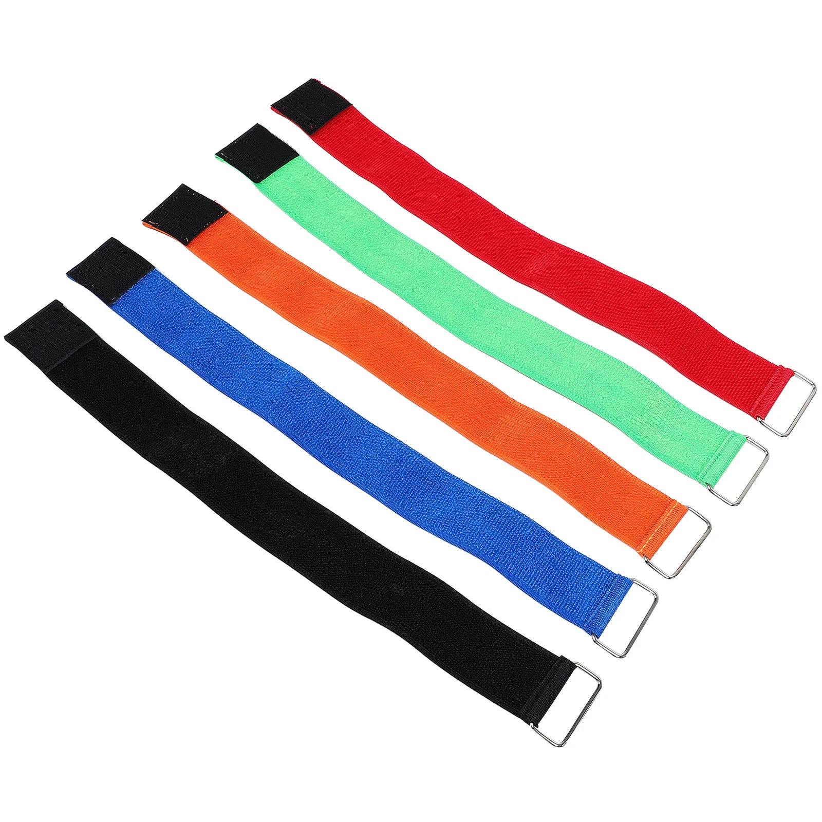 

5Pcs Three Legged Race Bands Elastic Trouser Ankle Straps Comfortable Fit Relay Race Games Family Fun Activity School Field Day