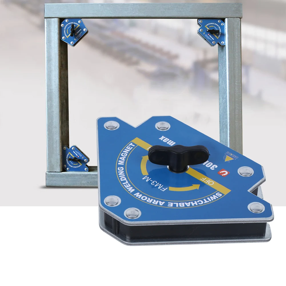 Welding Magnet Soldering Locator Tool Magnetic 30-50KG Suction Arrowing-Shape with Switch