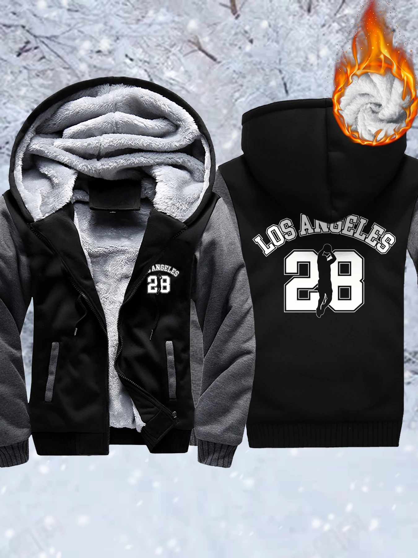 

Los Ang pratique Number 28. Мужские флисовые куртки на молнии, мягкая удобная верхняя одежда, зимние утепленные топы, теплая базовая спортивная одежда Veste