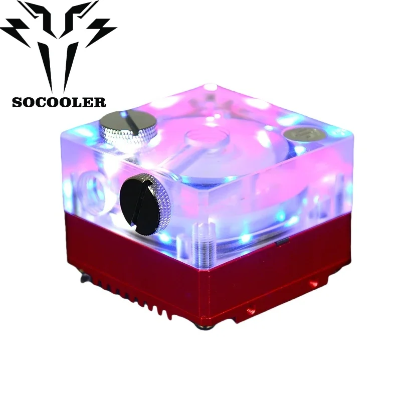 Socooler P67B Armor Version Silent WaterCooling Pump RGB Light Magic Color Light PWM Speed Regulation DIY Computer Cooler System