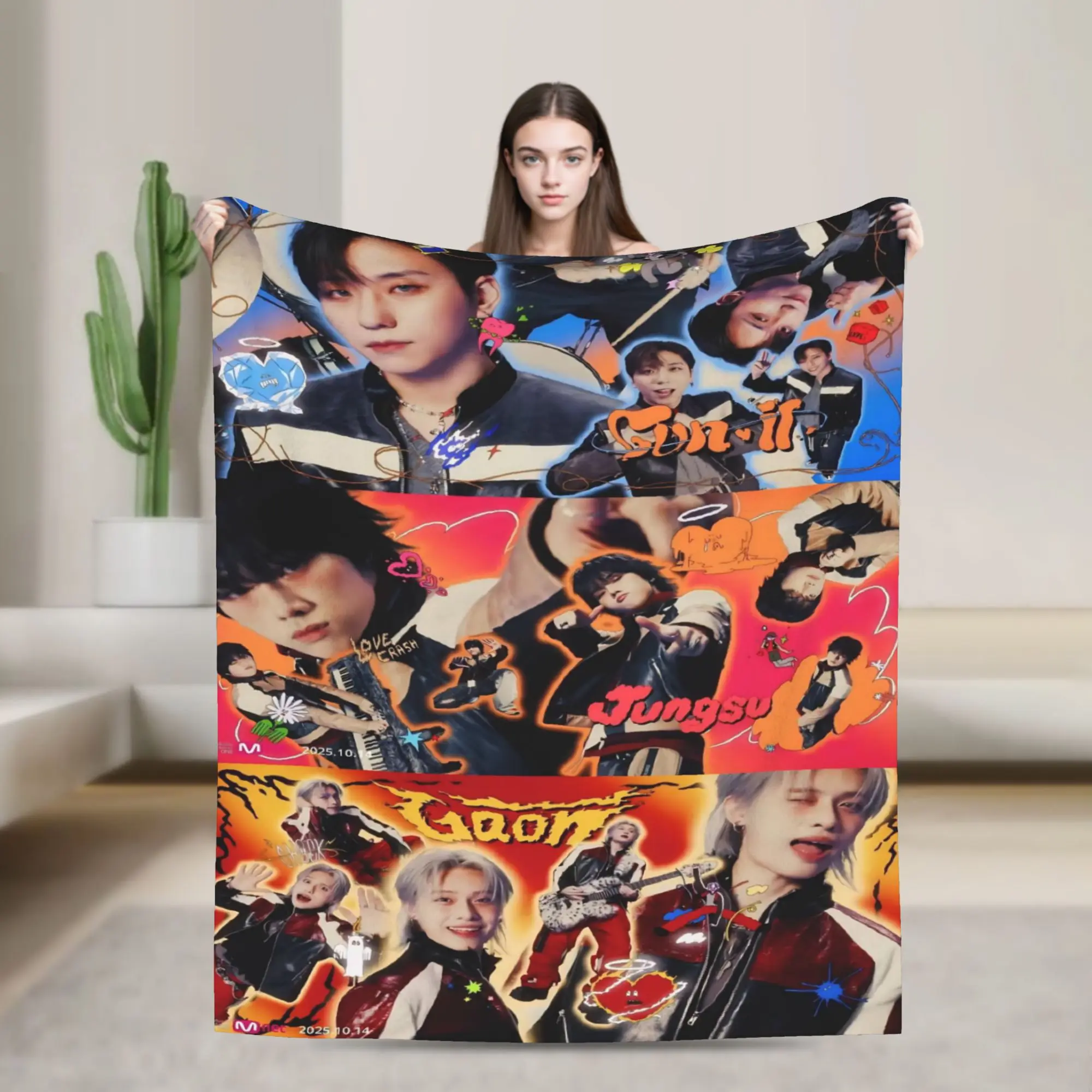 Xdinary Heroes boy group Blankets Flannel  Cozy Lightweight Thin Throw Blanket for Bedding Bedspread