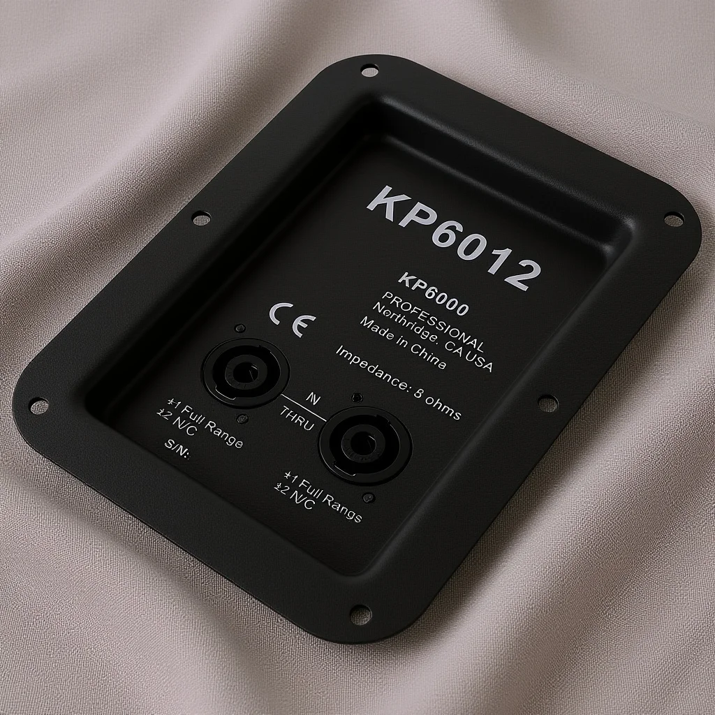 

Speaker Box Terminal Metal Junction Box for Speaker Loudspeaker Wall Plate Professional Binding Post Connector High Strength