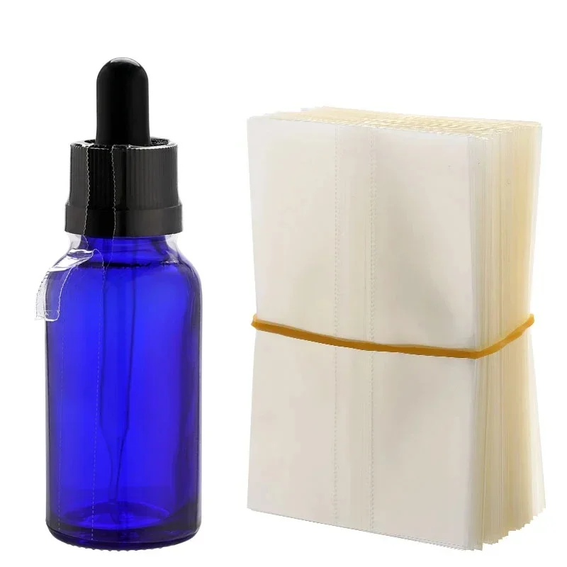100Pcs Heat Shrink Wrap Film for 15ml Glass Bottle Liquid Dropper Bottles     Seal