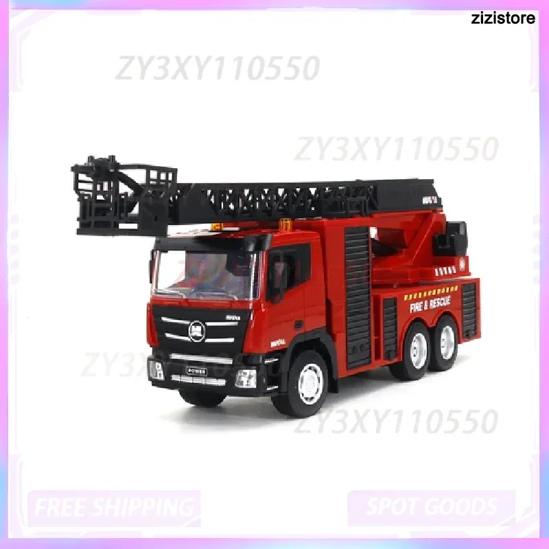 

Девятиканальный Hui Na сплав с дистанционным управлением, пожарно-спасательная лестница, полувысотная инженерная модель, игрушечные радиоуправляемые автомобили для детей