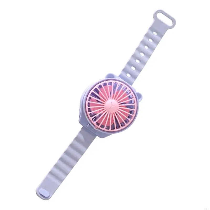 900F AM4 Chạy bằng pin Đồng hồ mạnh mẽ Quạt động Phim hoạt hình nhỏ nhẹ