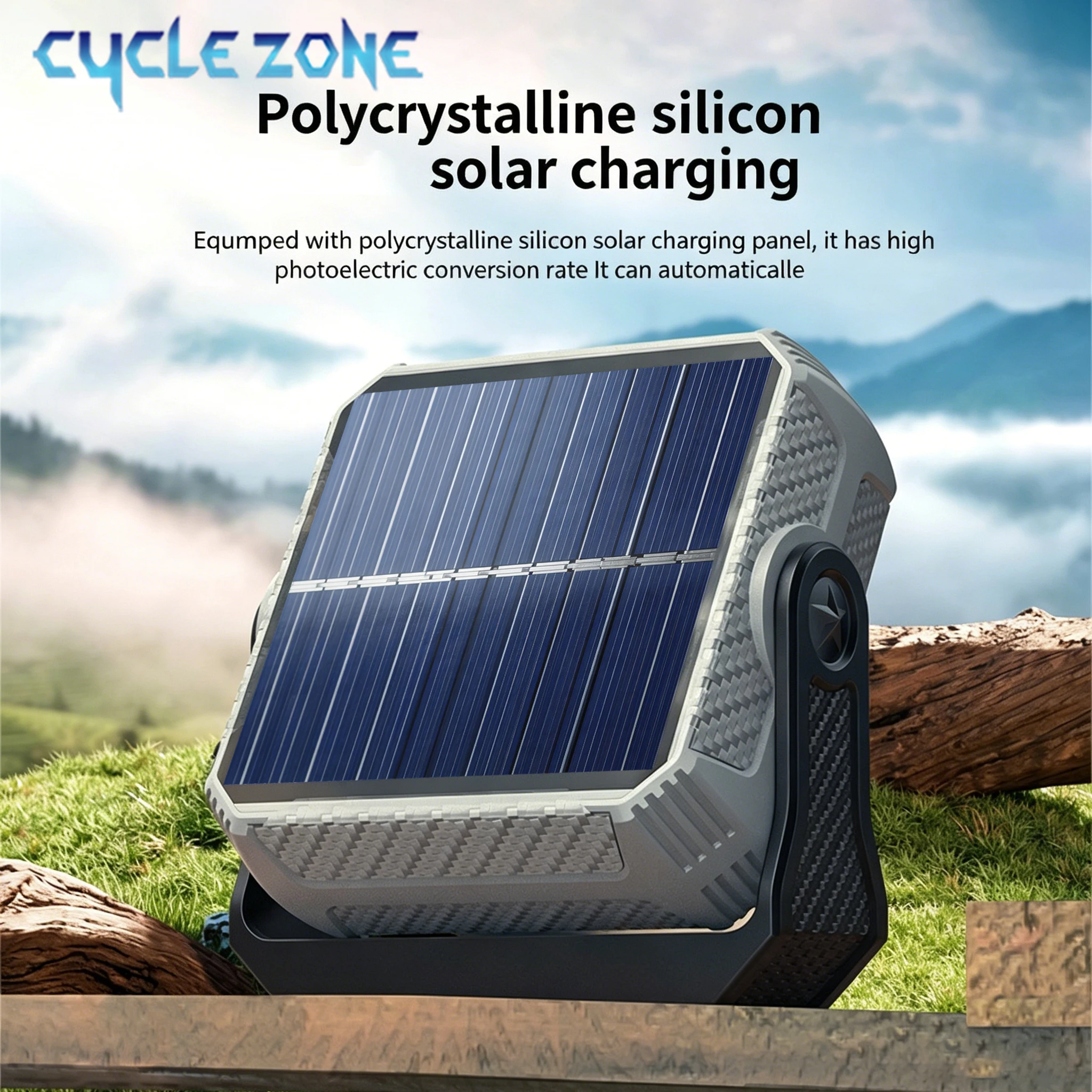 Solar Camping Lantern TYPE-C Rechargeable 360° Rotatable Work Light LED Tent Lights with Magnet Outdoor Fishing Emergency Lamp